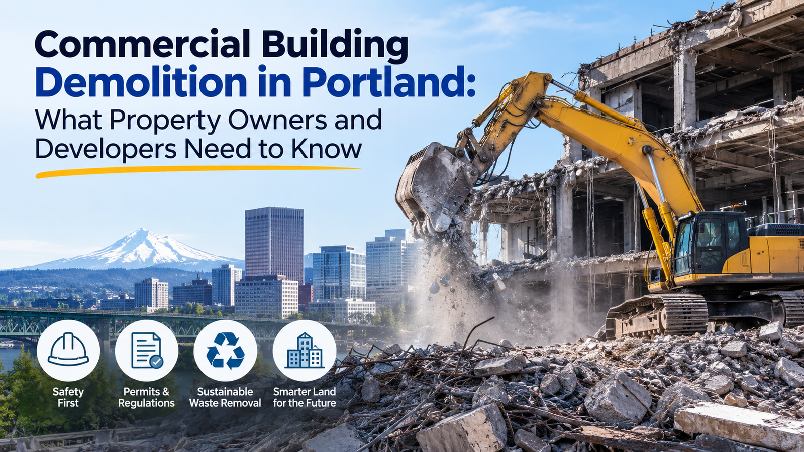 Commercial Building Demolition in Portland: What Property Owners and Developers Need to Know